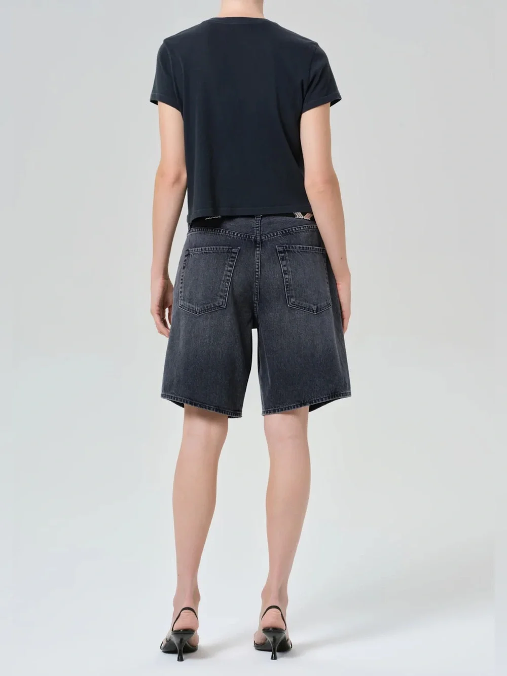 Citizens of Humanity Ayla Jean Shorts Vintage Black size 27 Blokecore Streetwear